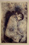 Title: Seated-woman, Medium: Lithograph, Size: 13in x 20in, Year: 1982